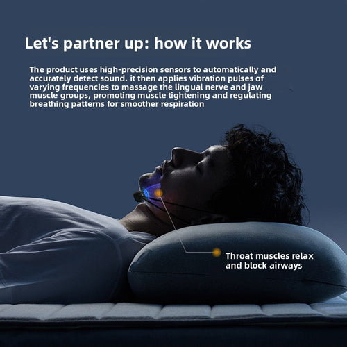Intelligent Throat Pulse Anti Snoring Device
